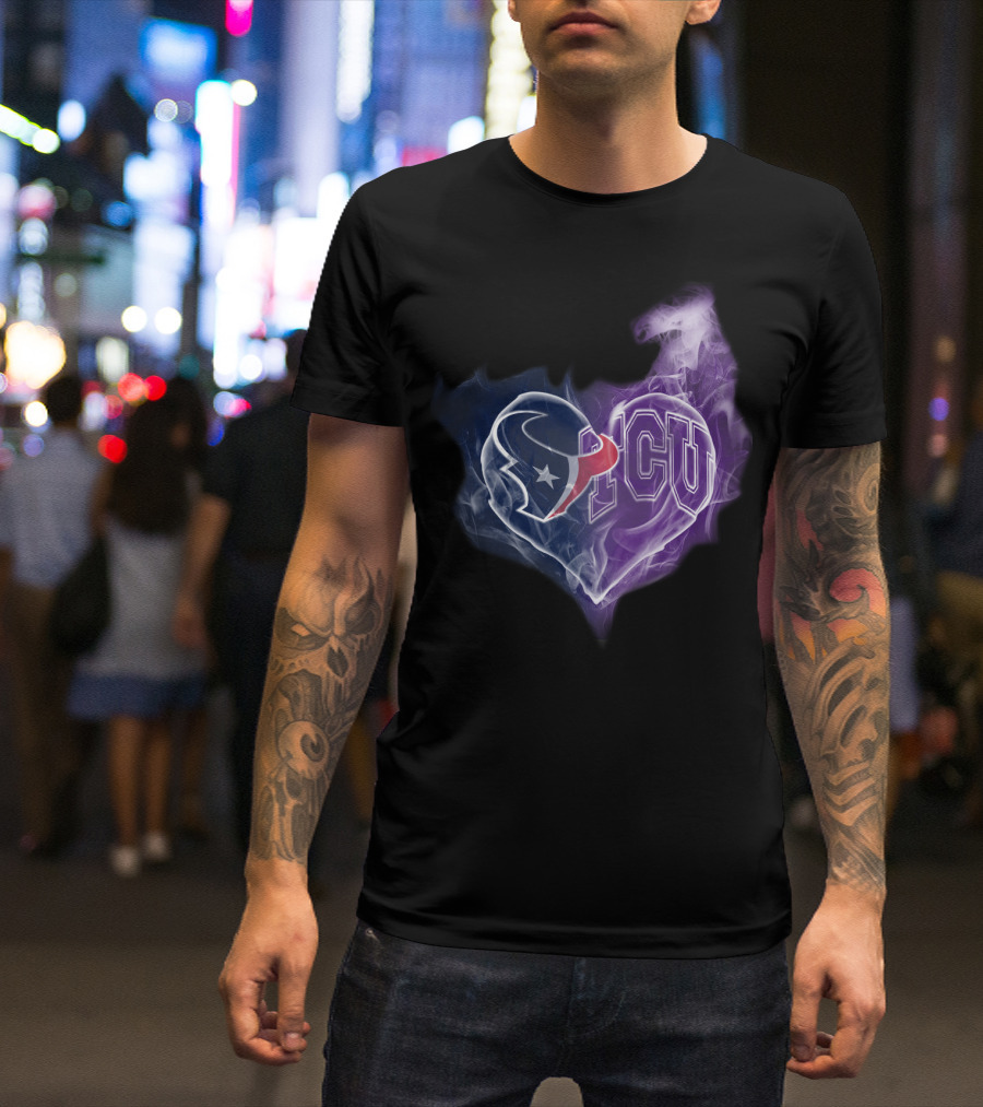 Houston Texans Tcu Heart T-Shirt