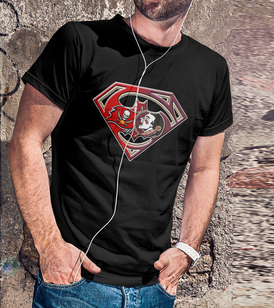 Superman Bat Emblem Joker Pirate Skull T-Shirt