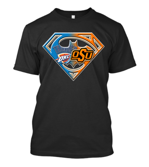 Thunder Okc Osu Bat 127 Superhero T-Shirt