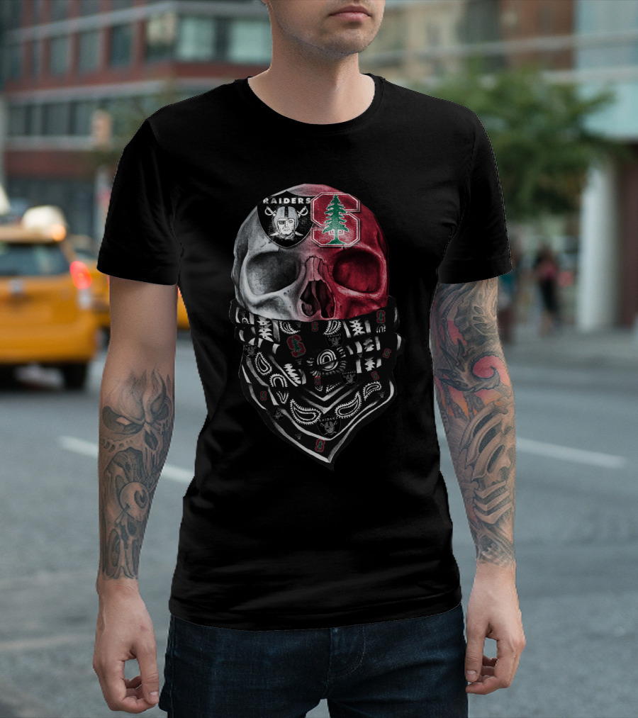 Raiders Stanford Skull Bandana T-Shirt