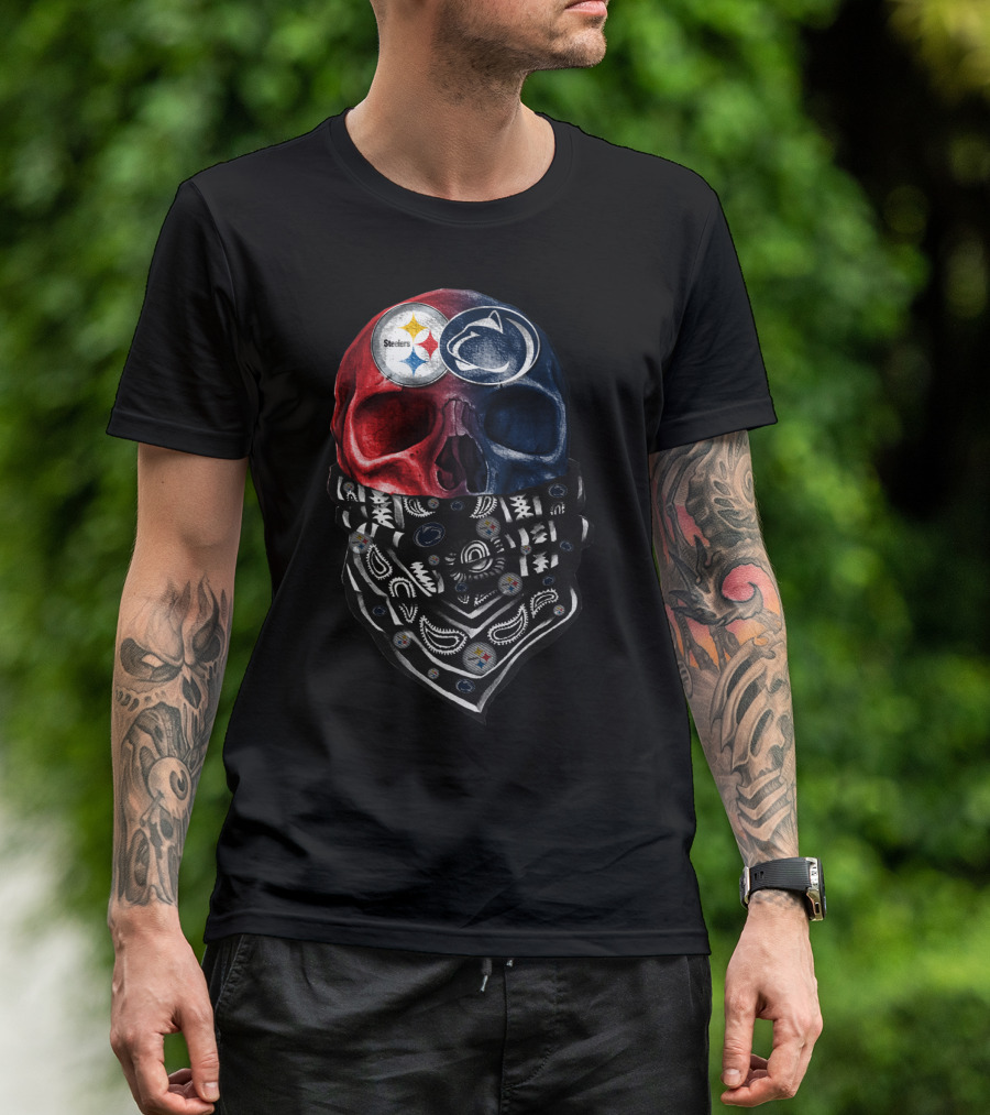 Steelers Penn State Skull Bandana T-Shirt