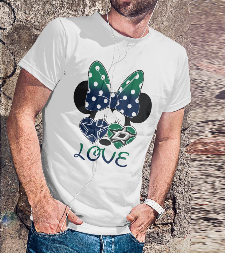 Minnie Mouse Cowboys Stars Love T-Shirt