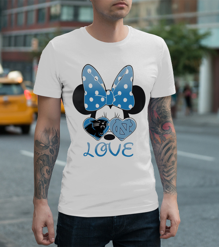 Minnie Carolina Panthers Unc Love T-Shirt