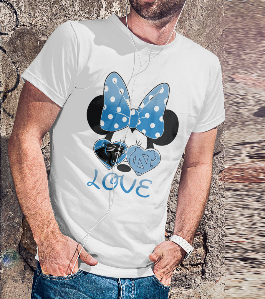Minnie Carolina Panthers Unc Love T-Shirt