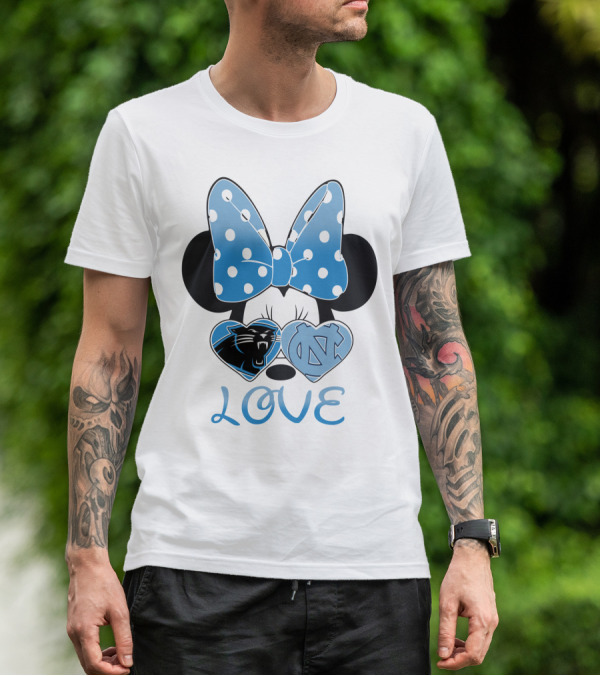 Minnie Carolina Panthers Unc Love T-Shirt