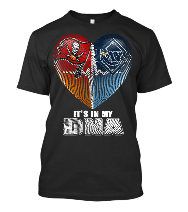 It's In My Dna Buccaneers Rays Heart T-Shirt