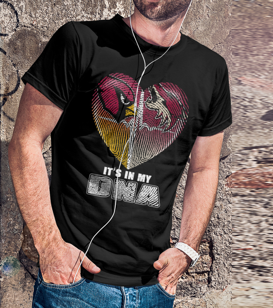 Arizona Cardinals Heart It's In My Dna T-Shirt
