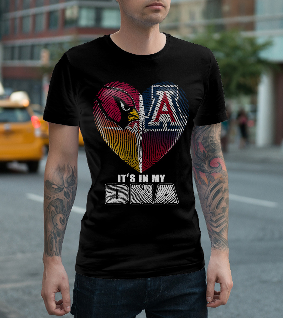 Arizona Cardinals And Wildcats It's In My Dna 031 T-Shirt