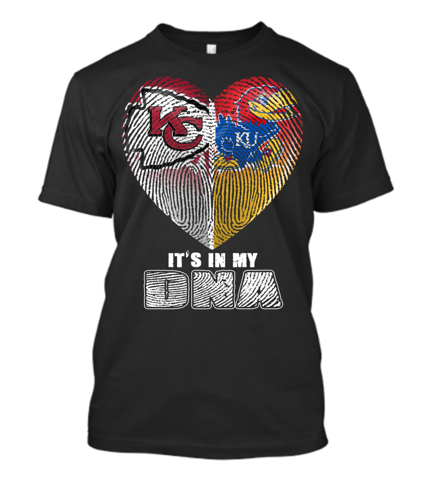 Kansas City Chiefs Ku Jayhawks It's In My Dna T-Shirt