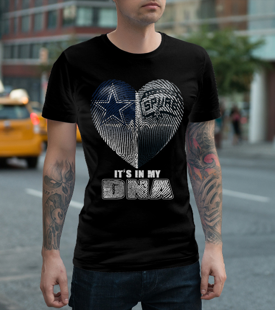 Dallas Cowboys San Antonio Spurs It's In My Dna T-Shirt