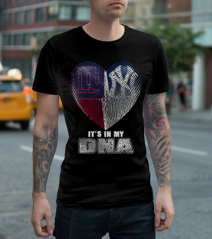 New York Giants Yankees It's In My Dna T-Shirt