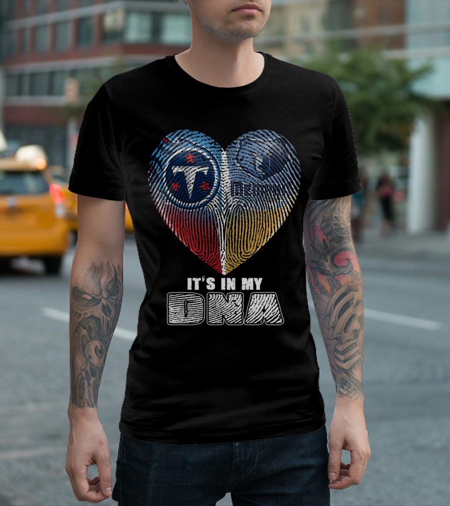 It's In My Dna Tennessee Titans Memphis Grizzlies T-Shirt