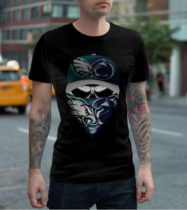 Philadelphia Eagles Penn State Nittany Lions Face Cover Hat T-Shirt