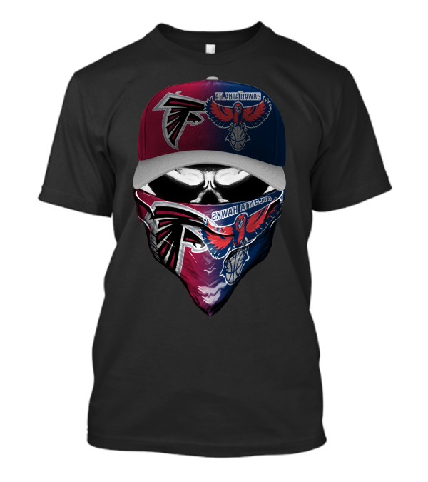 Atlanta Hawks Falcon Face Mask And Hat Combo T-Shirt
