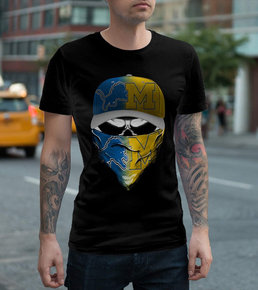 Detroit Lions Michigan Wolverines Skum T-Shirt