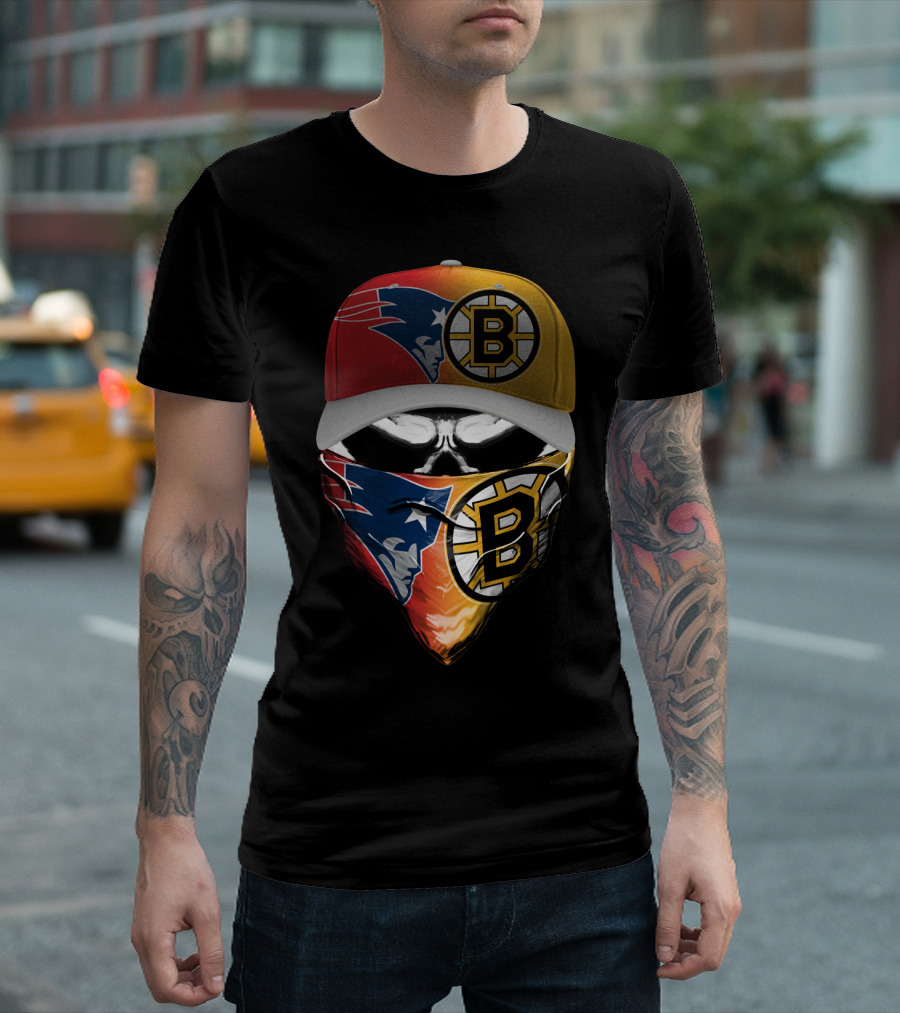 Patriots Bruins Skum 089 T-Shirt