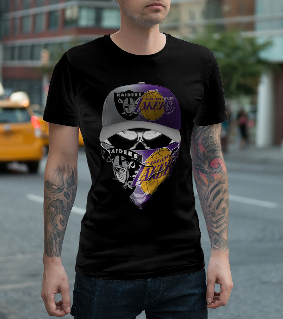 Los Angeles Raiders Lakers Skum 095 T-Shirt