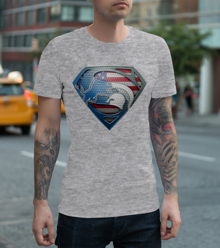 Spartan Superhero American Flag T-Shirt
