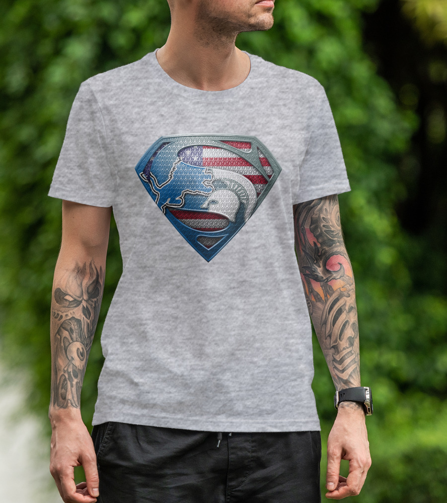 Spartan Superhero American Flag T-Shirt