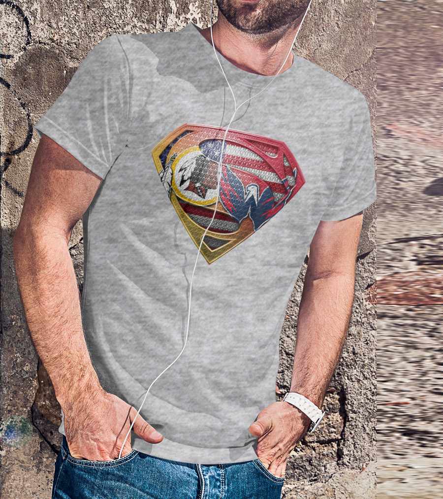 Superman Washington Sports Teams Mashup T-Shirt
