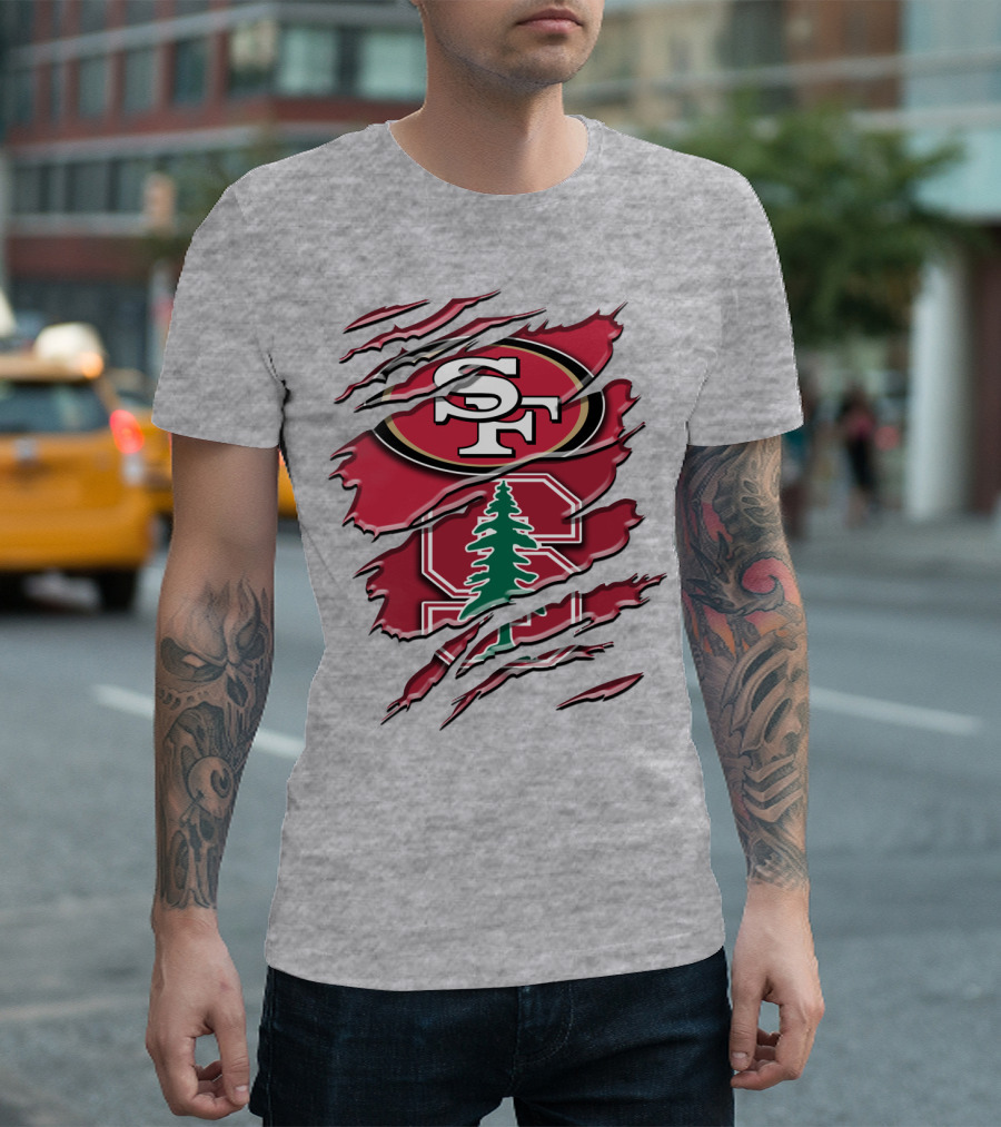 Sf Stanford Tree Logo Rah T-Shirt