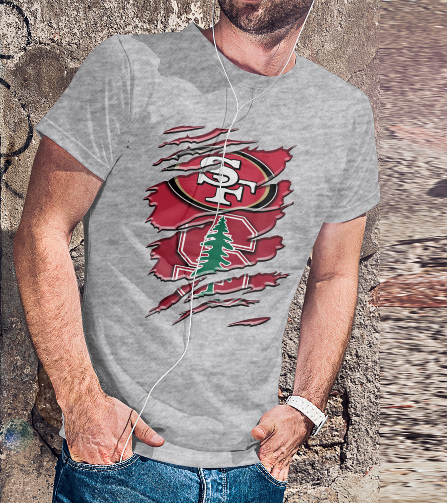 Sf Stanford Tree Logo Rah T-Shirt