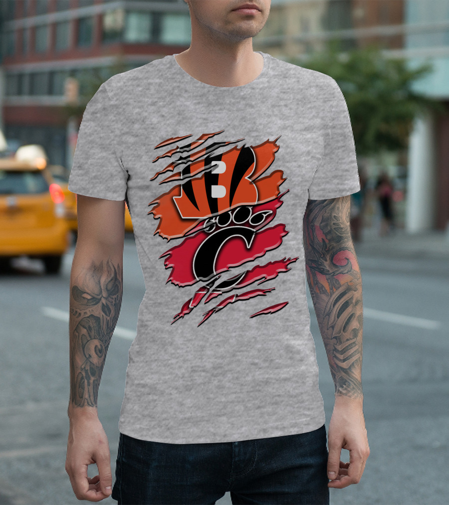 Bengals Bearcats Claw Graphic Rah 011 T-Shirt