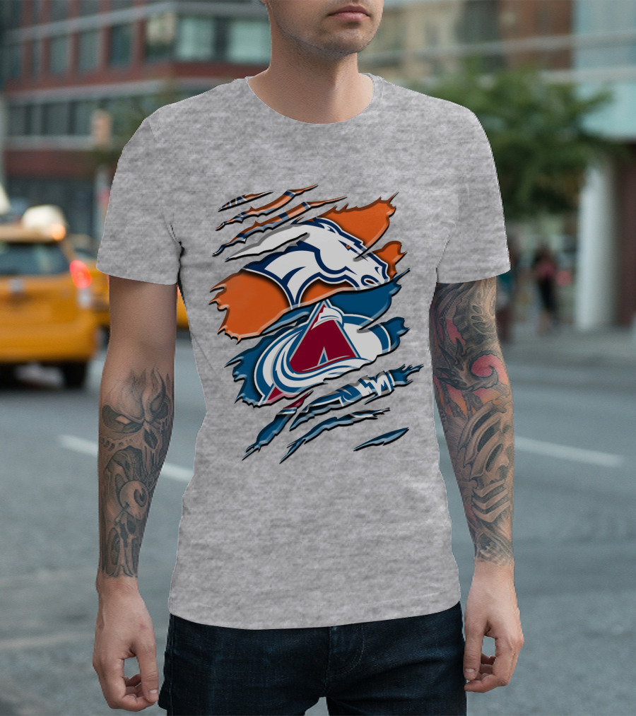 Denver Broncos Colorado Avalanche Rah 016 T-Shirt
