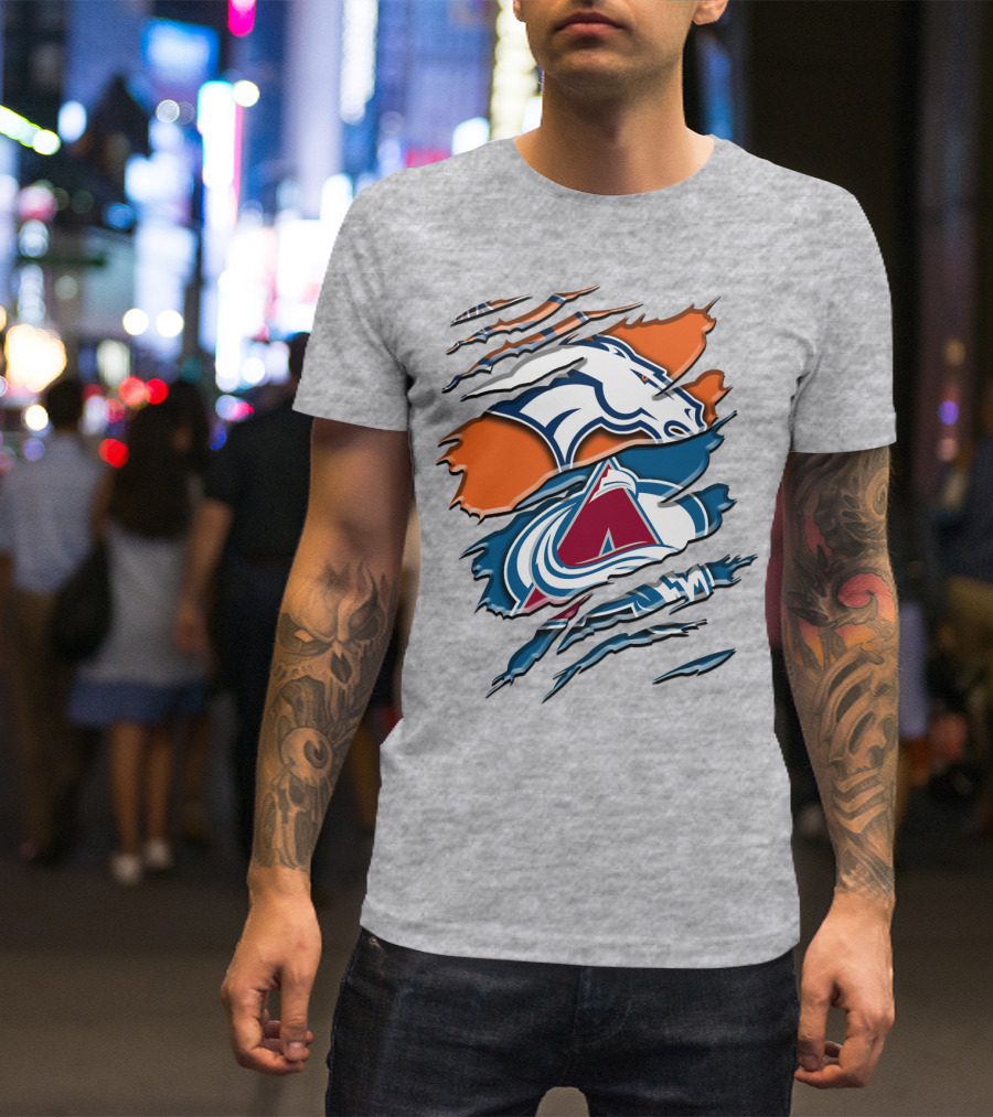 Denver Broncos Colorado Avalanche Rah 016 T-Shirt
