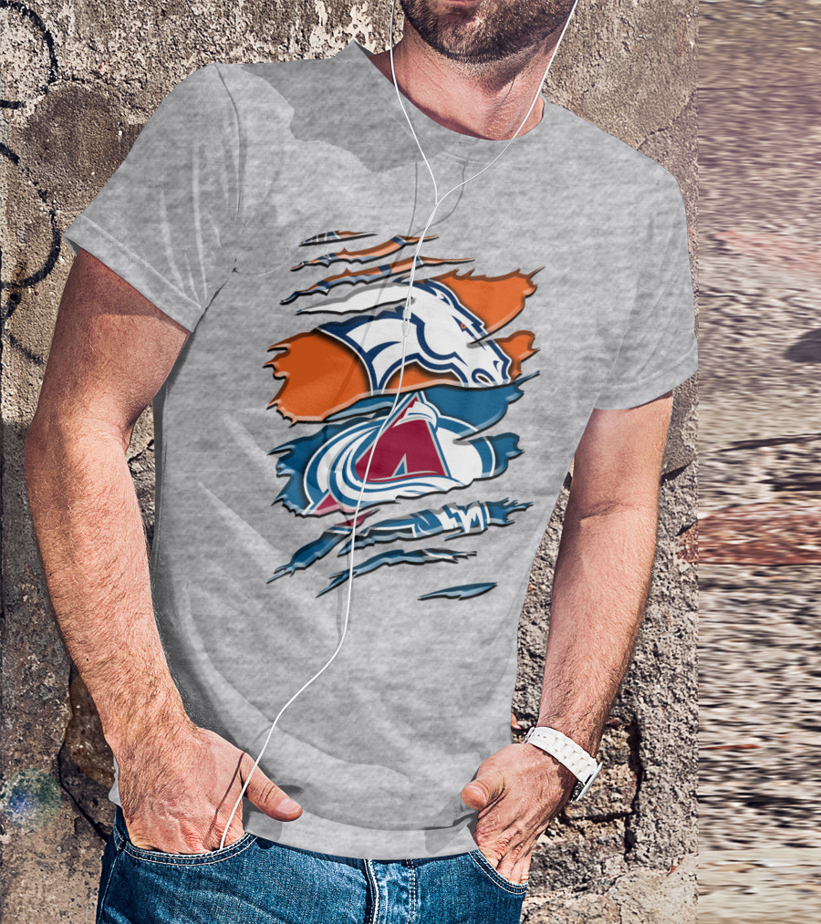 Denver Broncos Colorado Avalanche Rah 016 T-Shirt