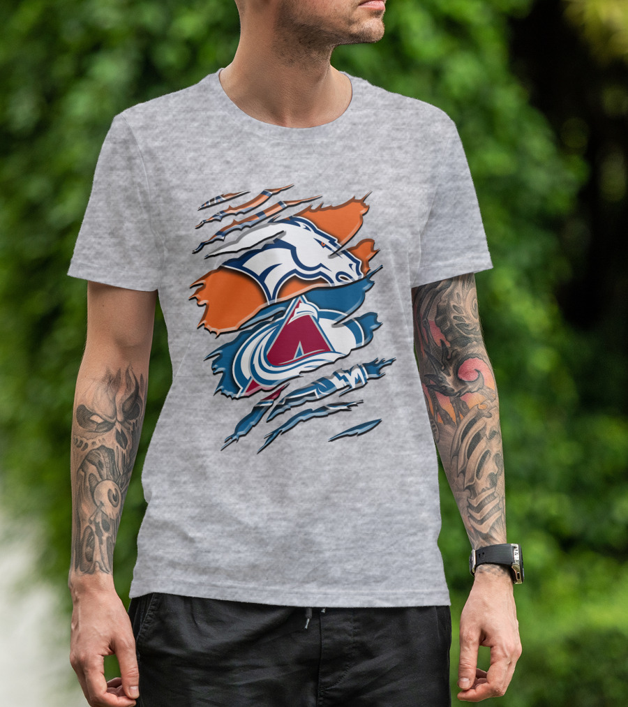 Denver Broncos Colorado Avalanche Rah 016 T-Shirt