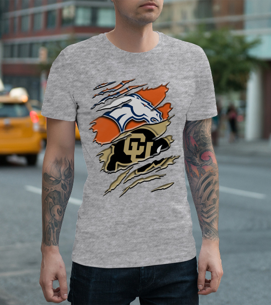 Denver Broncos Colorado Buffaloes Rah 017 T-Shirt