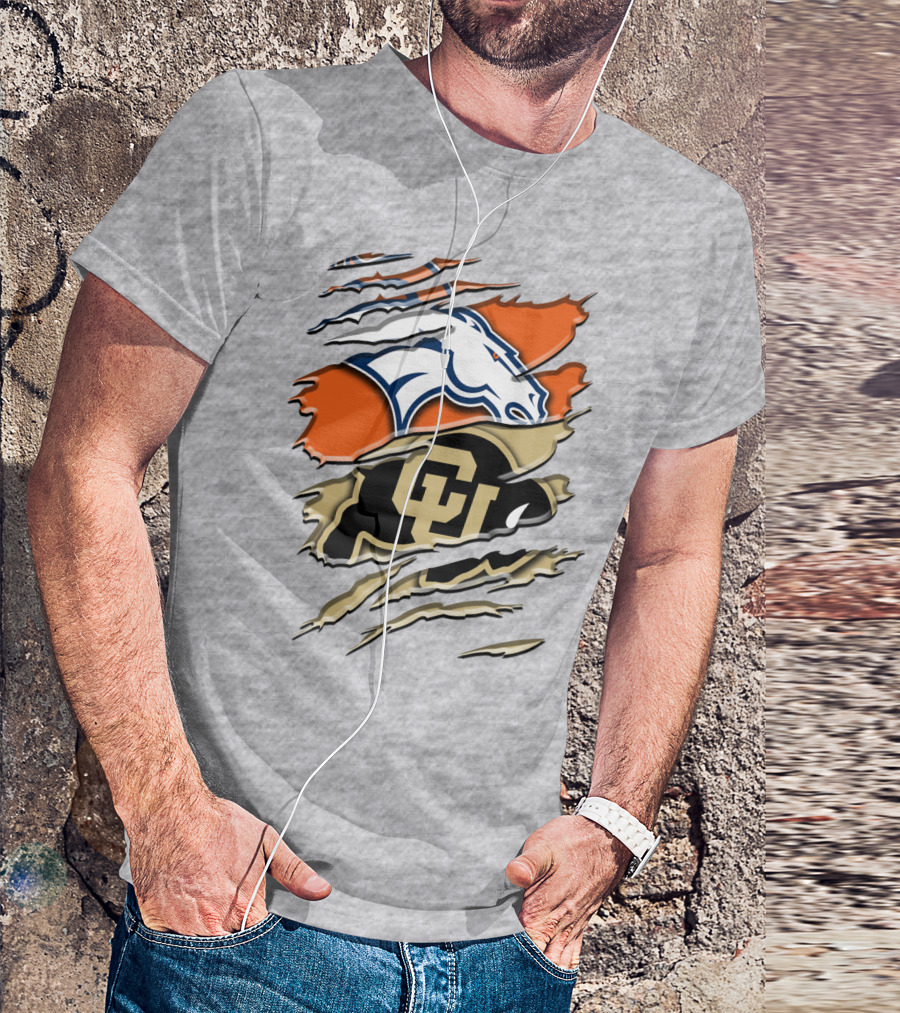 Denver Broncos Colorado Buffaloes Rah 017 T-Shirt
