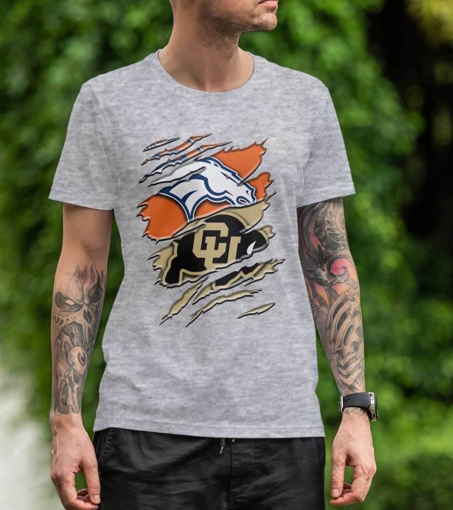 Denver Broncos Colorado Buffaloes Rah 017 T-Shirt