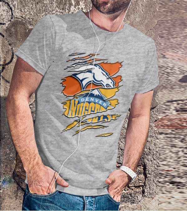 Denver Broncos And Nuggets Fan Crossover Rah 020 T-Shirt