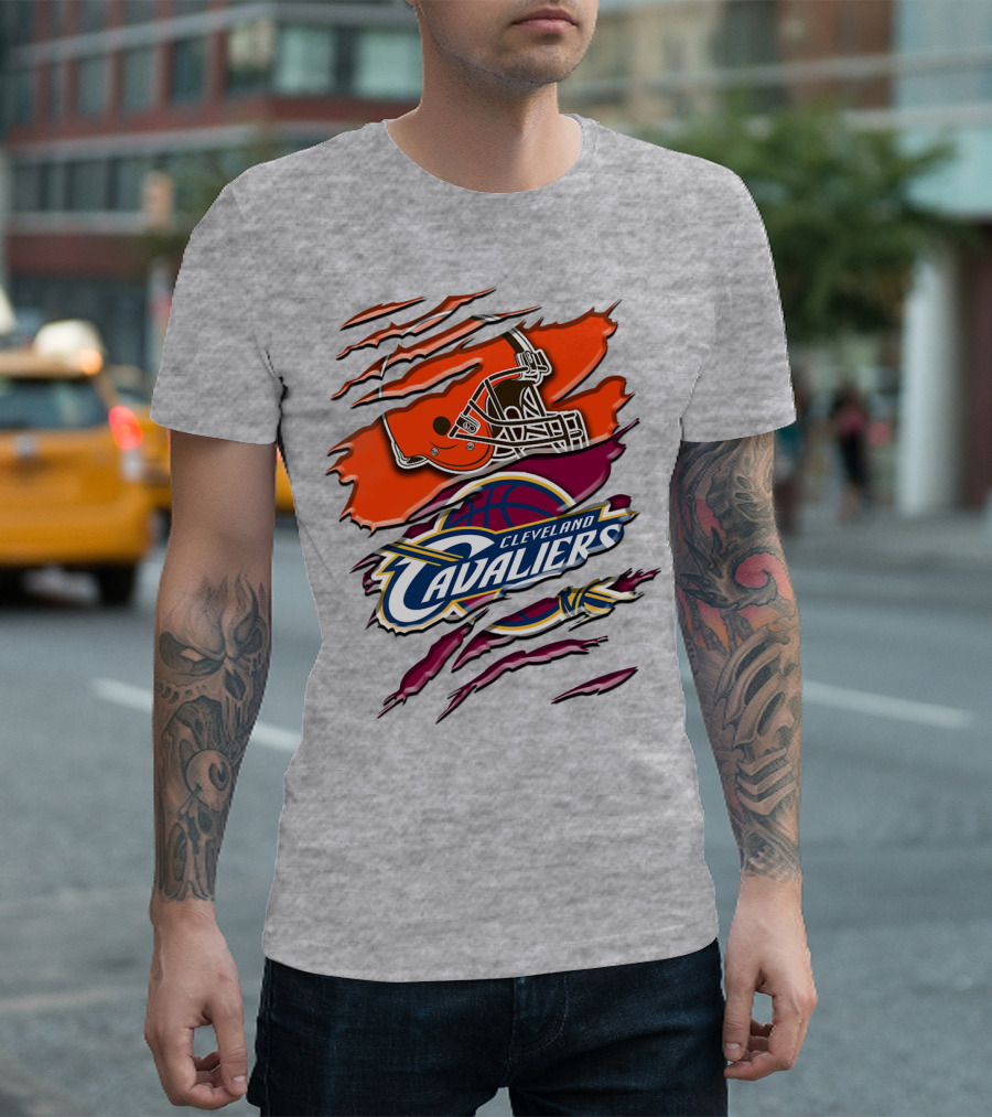 Cleveland Cavaliers Browns Helmet Rah T-Shirt