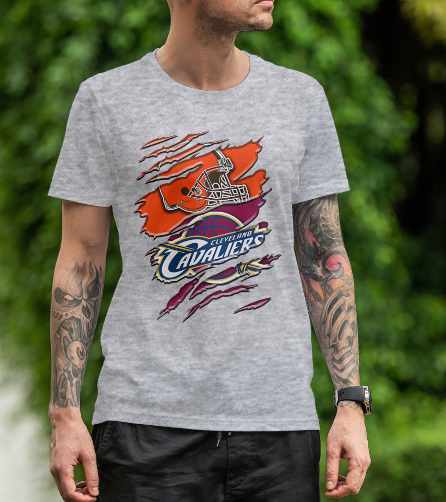 Cleveland Cavaliers Browns Helmet Rah T-Shirt