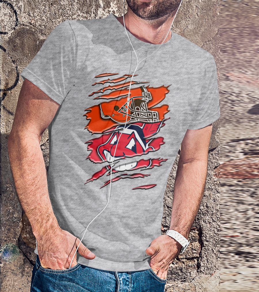 Cleveland Browns And Chief Wahoo Rah T-Shirt