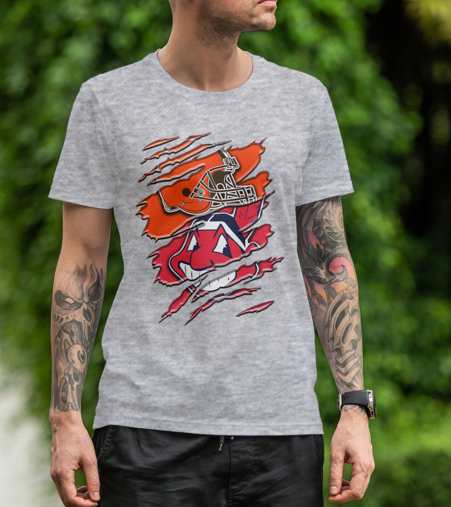 Cleveland Browns And Chief Wahoo Rah T-Shirt