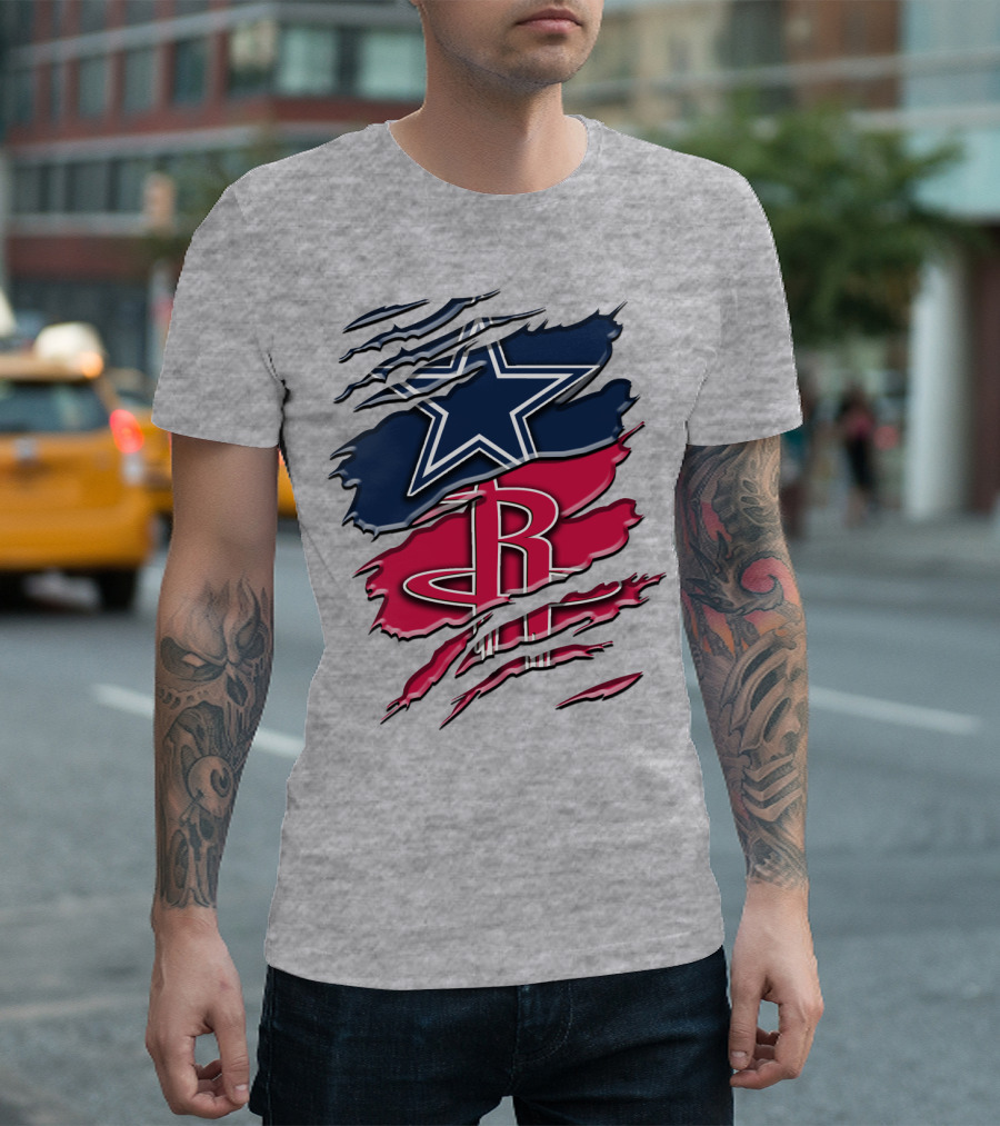 Dallas Cowboys Houston Rockets Rah 047 T-Shirt