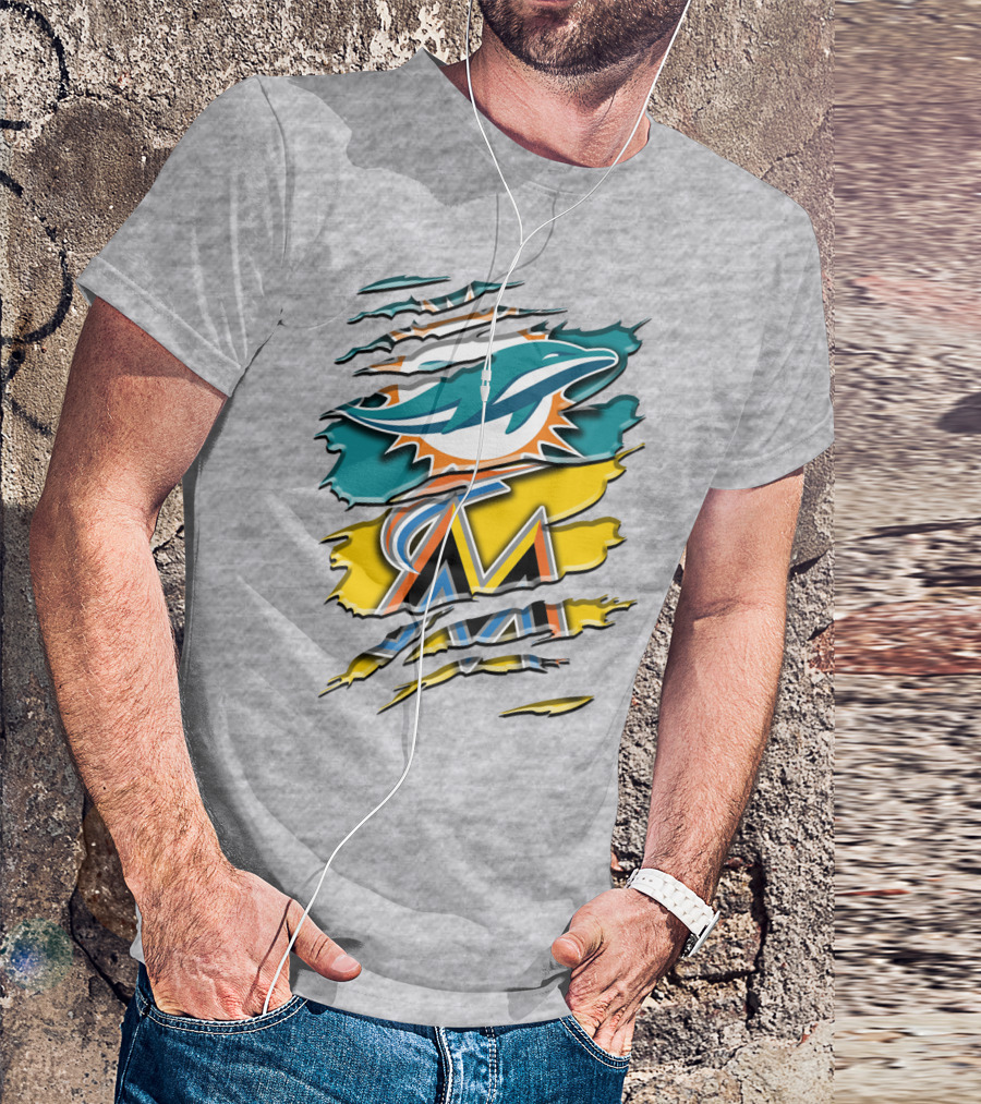Miami Dolphins Marlins Rah 053 T-Shirt