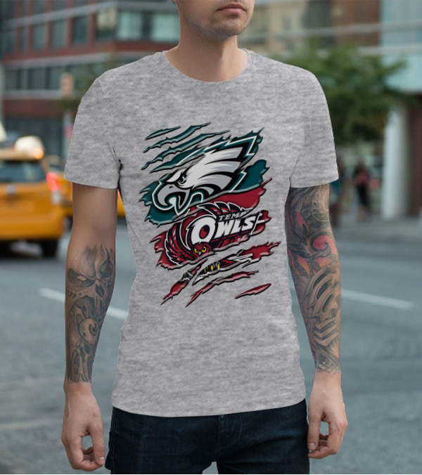 Philadelphia Eagles Temple Owls Rah 058 T-Shirt