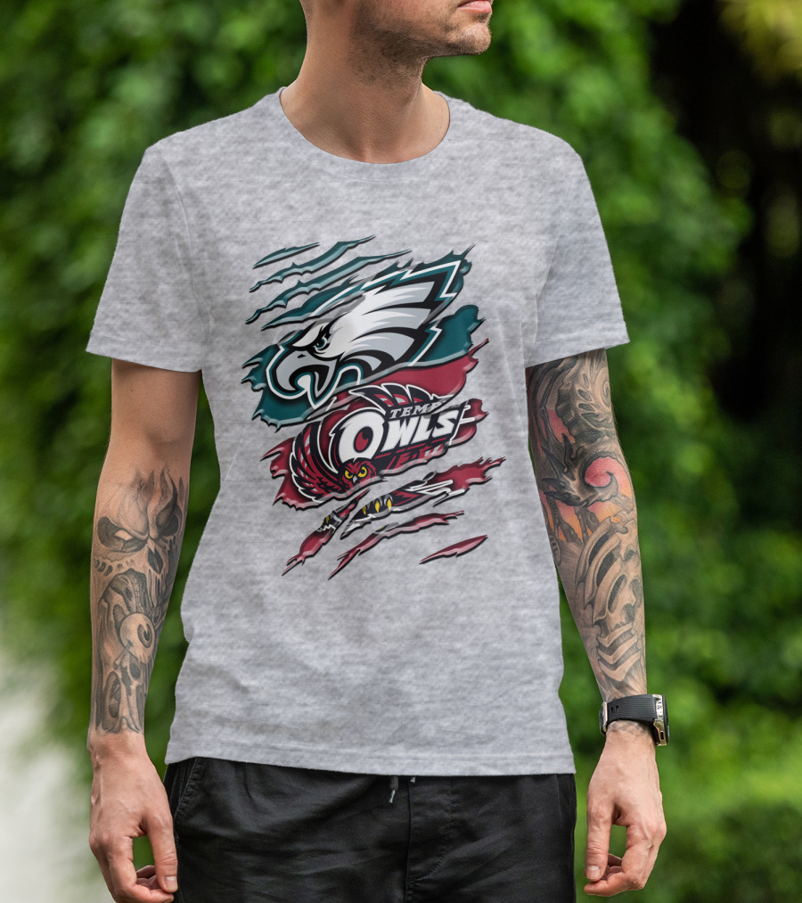 Philadelphia Eagles Temple Owls Rah 058 T-Shirt