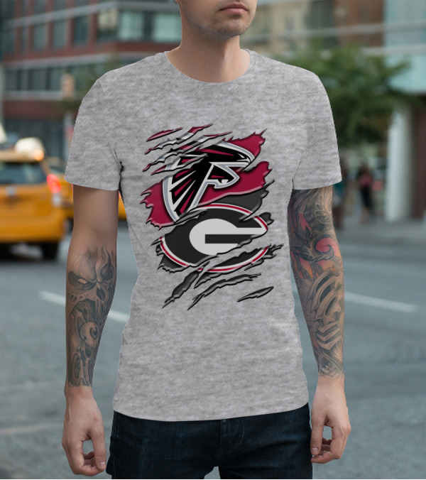 Atlanta Falcons Georgia Bulldogs Rah 061 T-Shirt