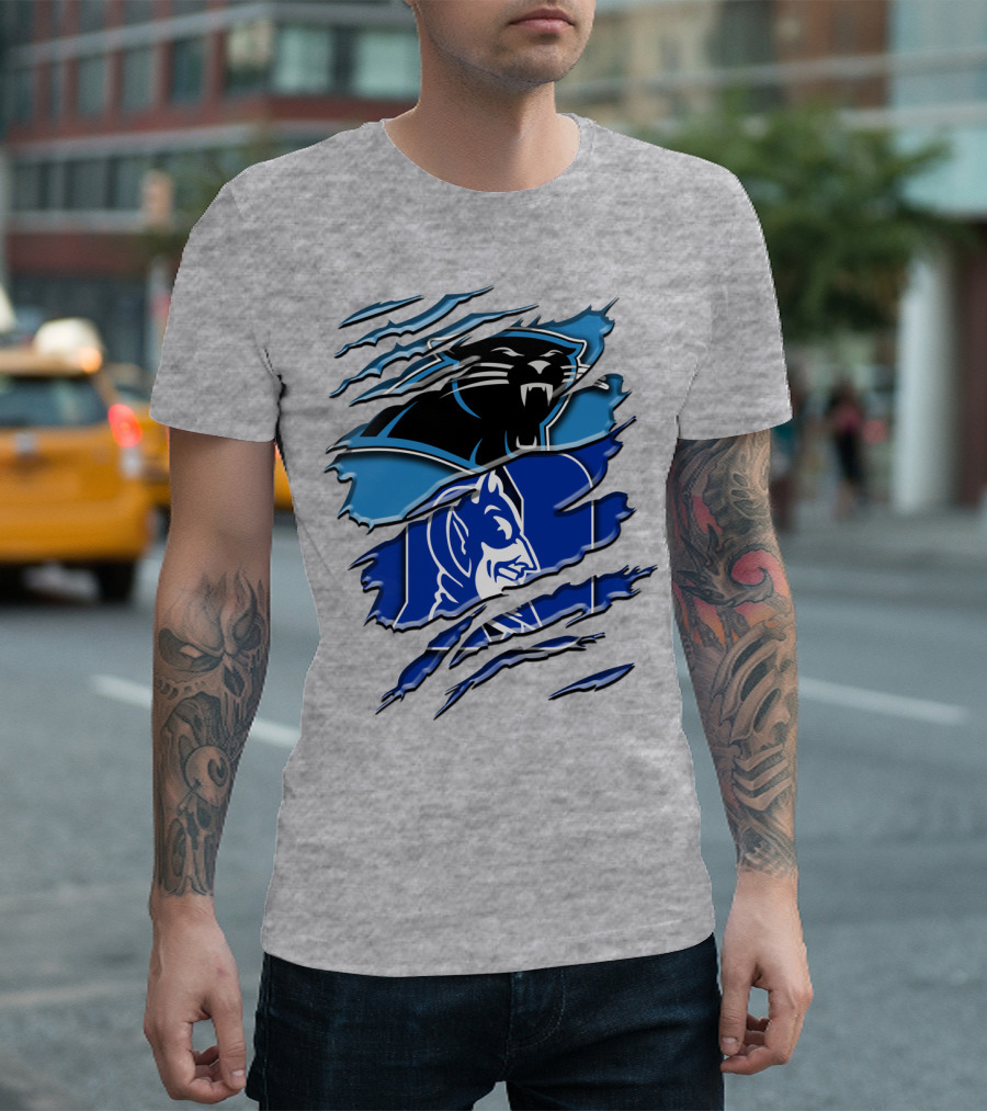 Carolina Panthers Duke Blue Devils Rah 084 T-Shirt