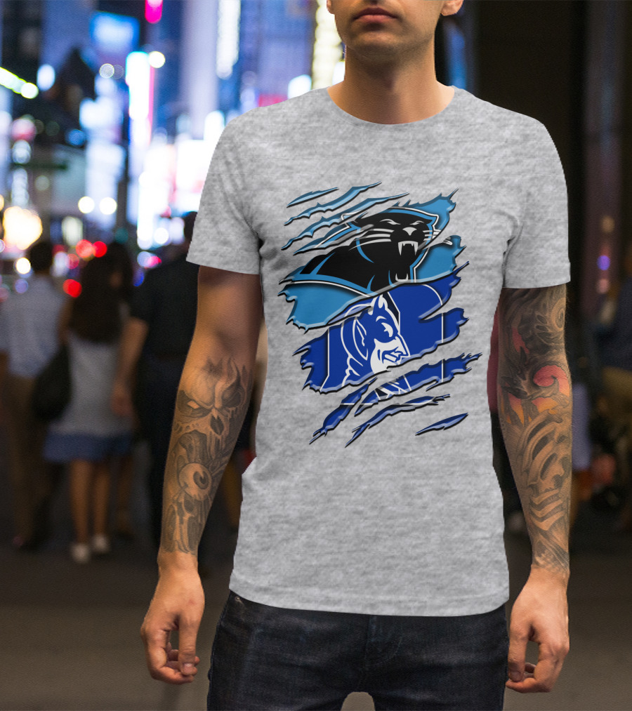 Carolina Panthers Duke Blue Devils Rah 084 T-Shirt