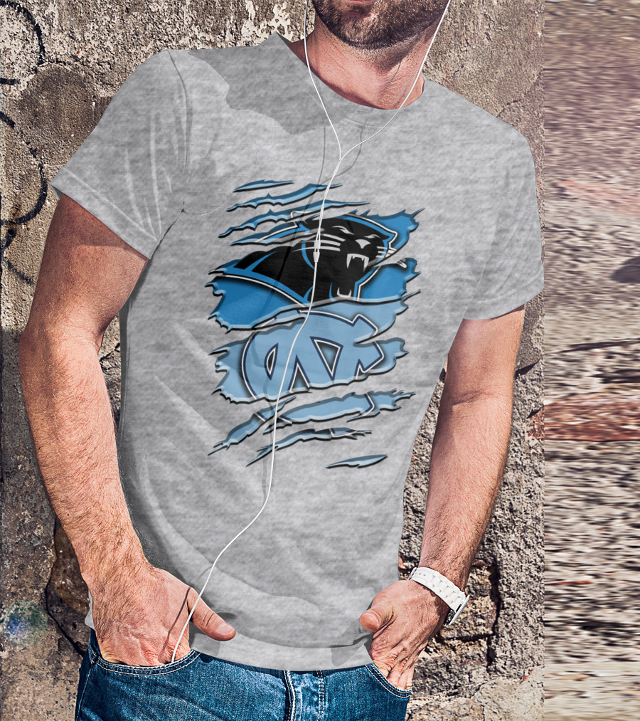 Carolina Panthers North Carolina Tar Heels Rah 087 T-Shirt