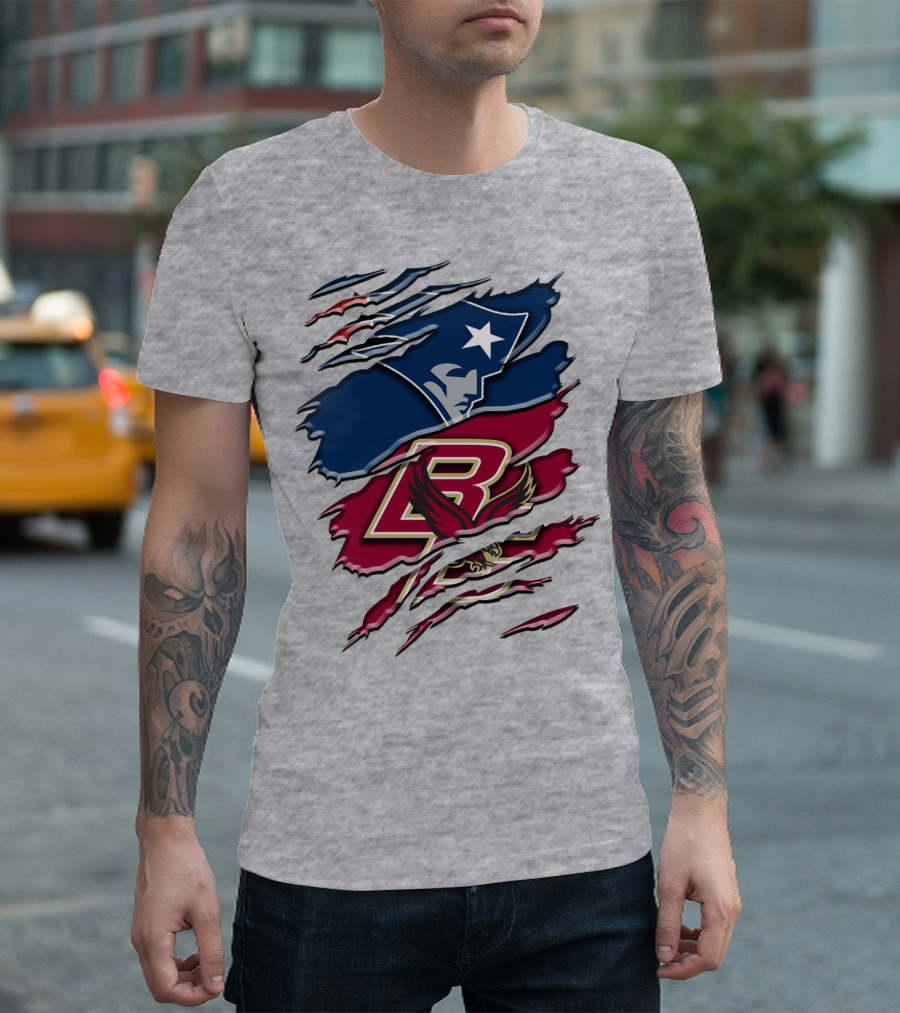 New England Patriots Boston College Eagle Claw Marks T-Shirt