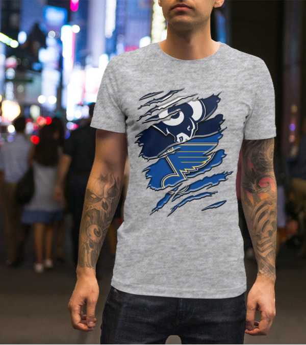 Rams And Blues Dual Logo Rah 099 T-Shirt