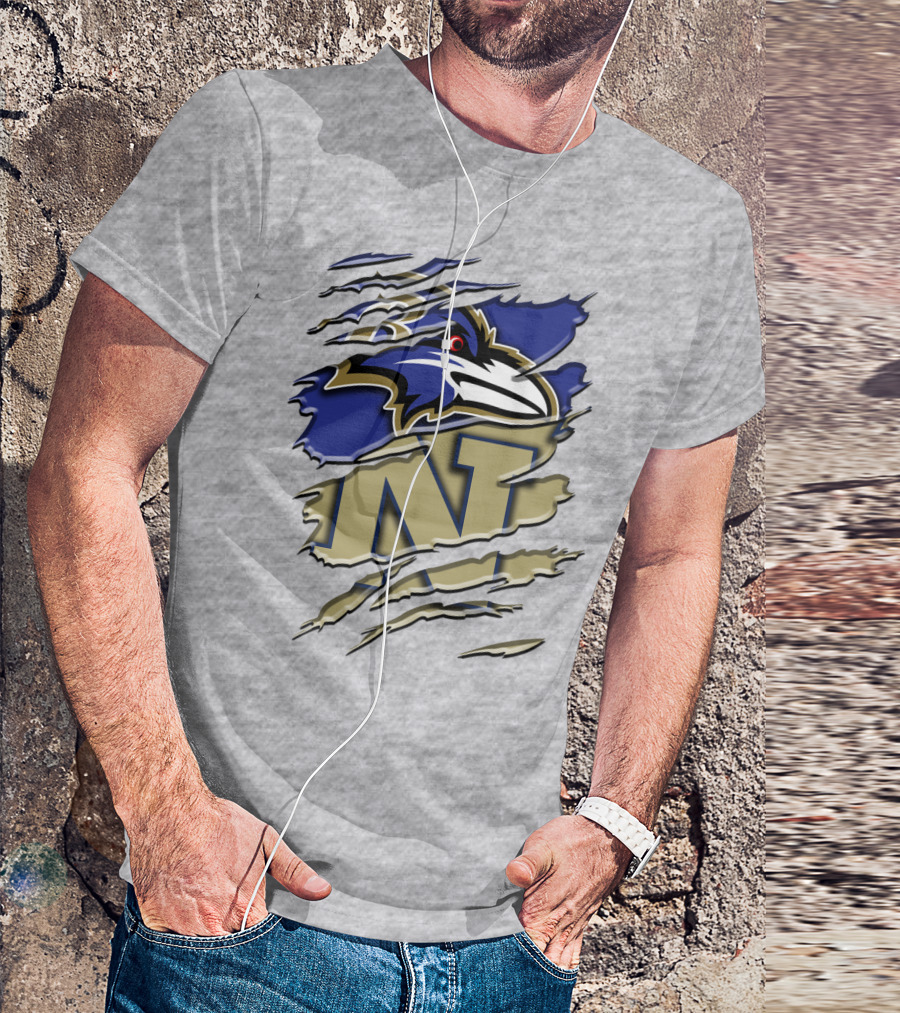 Baltimore Ravens Navy Midshipmen Rah 103 T-Shirt
